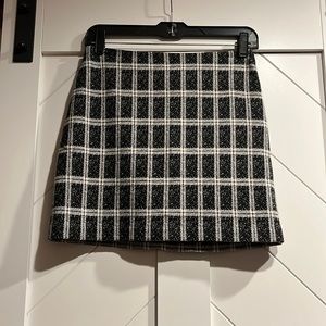 Theory Plaid Mini-Skirt